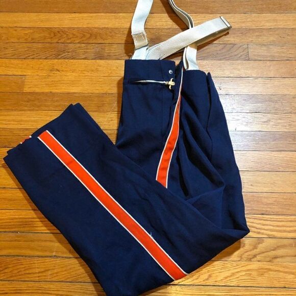 DeMoulin Marching Band Mens Pants 36x25 Navy VTG - Picture 1 of 4